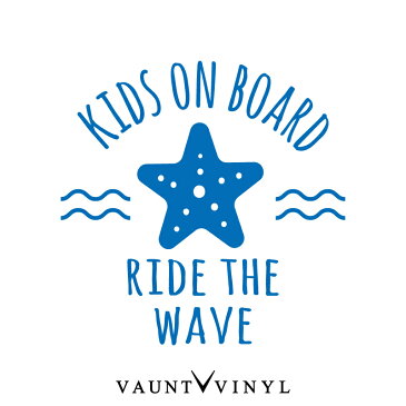 KIDS ON BOARD ステッカー 西海岸 カリフォルニア beach ビーチ ハワイ おしゃれ / 海 波 貝殻 ヒトデ シェル / 車 シール ベビーインカー 吸盤 マグネット / 10P05Aug17