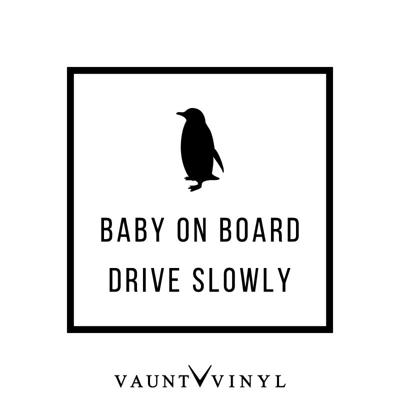 ペンギン BABY ON BOARD カッティング 