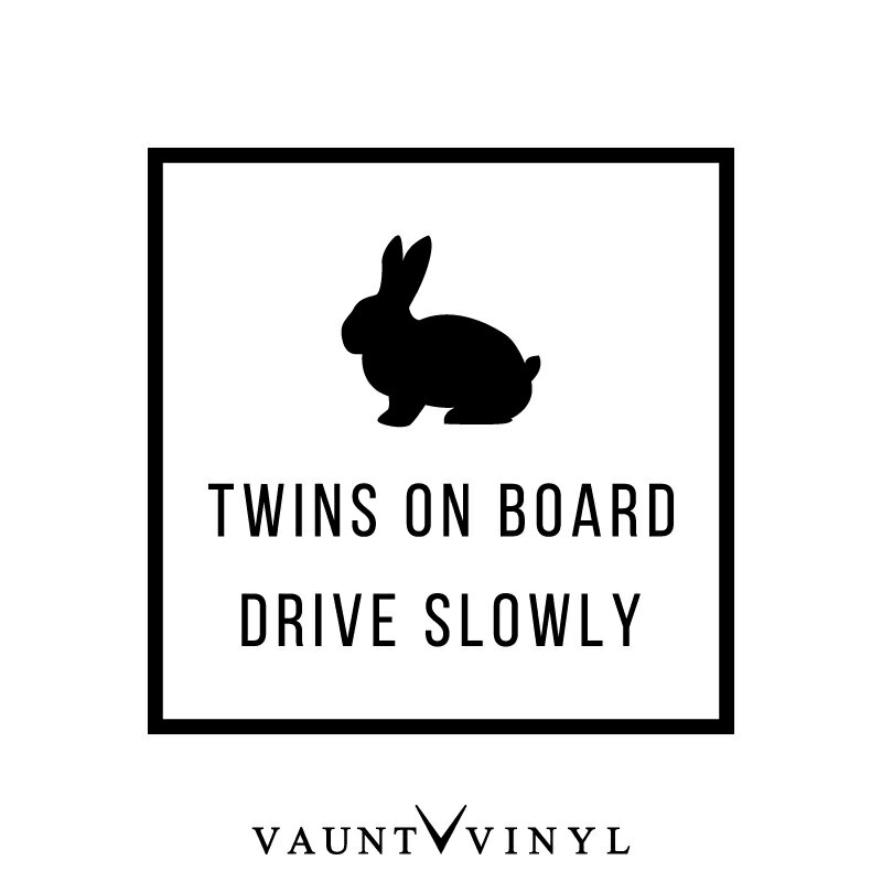 ウサギ TWIN ON BOARD カッティング ス