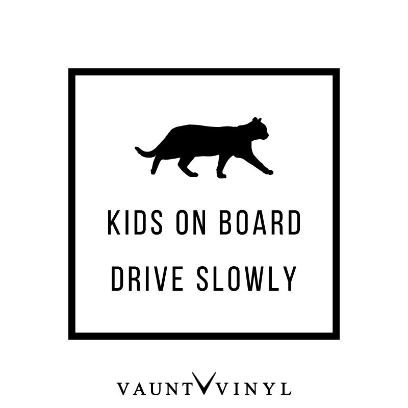 ネコ KIDS ON BOARD カッティング ステ