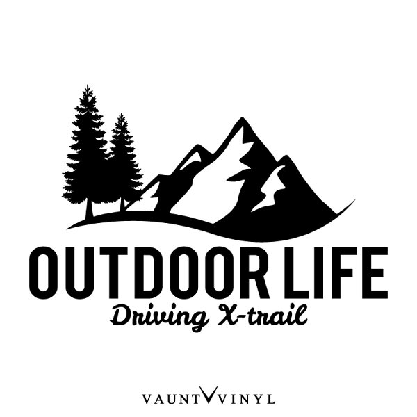 OUTDOORLIFEX-TRAILカッティングステッカーエクストレイルt30t31t32nt31nt30後期グリルled車シー