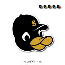 【 選べるイニシャル 】キャップ ペンギン イニシャル マグネット or ステッカーシール 可愛い おしゃれ スマホ 子供 水筒 お名前シール 防水 車 ワンポイント アクセント 野球 部活 アウトドア キャンプ オリジナル アメリカン オーダー キャラクター