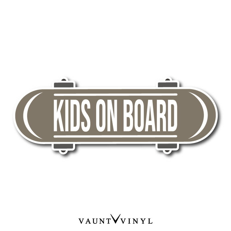 スケボー KIDS ON BOARD マグネット シ