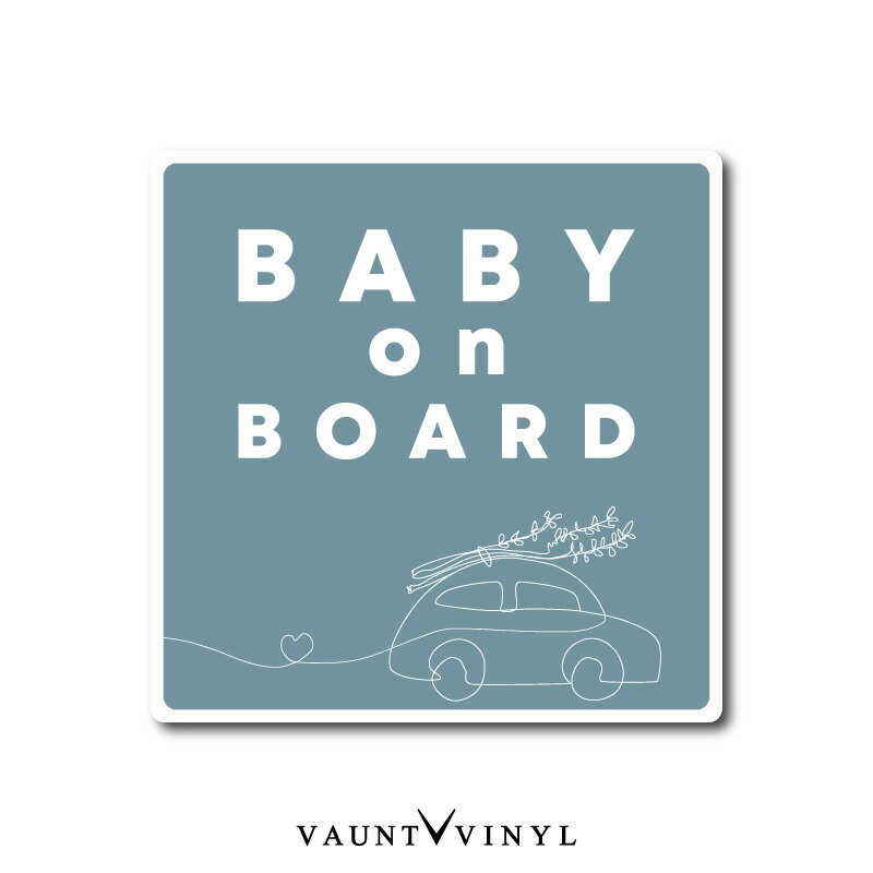 Baby on board 車 マグネット シンプル マグネットシート マグネットステッカー お花 韓国 ラインアート 一筆書き 線画 子供が乗っています ベイビー ベビー キッズ kids チャイルド インカー in car 赤ちゃん 煽り 煽り運転対策 かわいい