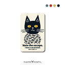 猫がいます おしゃれ マグネット猫 ネコ インテリア ステッカー シール かわいい カワイイ cat 脱走防止 ペット 玄関 ポスト 表札 案内 表示 防水 セキュリティ セキュリティー 防犯 アメリカン レトロ