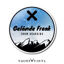 Gelände Freak シール 車 シール スノボ スノーボード ボード 板 ウェア ブーツ グローブ ゴーグル グラトリ トリック スキー ウィンタースポーツ 冬 雪山 4wd 四駆 オフロード