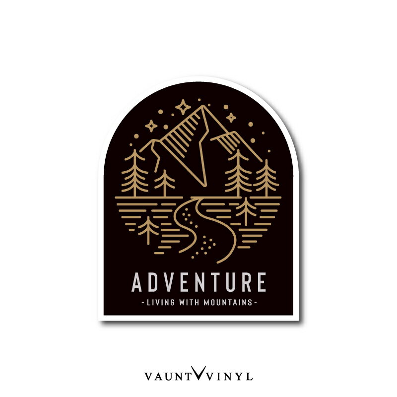 楽天VAUNT VINYL sticker storeADVENTURE OUTDOOR ステッカーアウトドア 車 シール キャンプ 登山 クーラーボックス 釣り オフロード 四駆 4WD ジムニー シエラ デリカD5 ハイエース エブリイ ハスラー タフト プロボックス