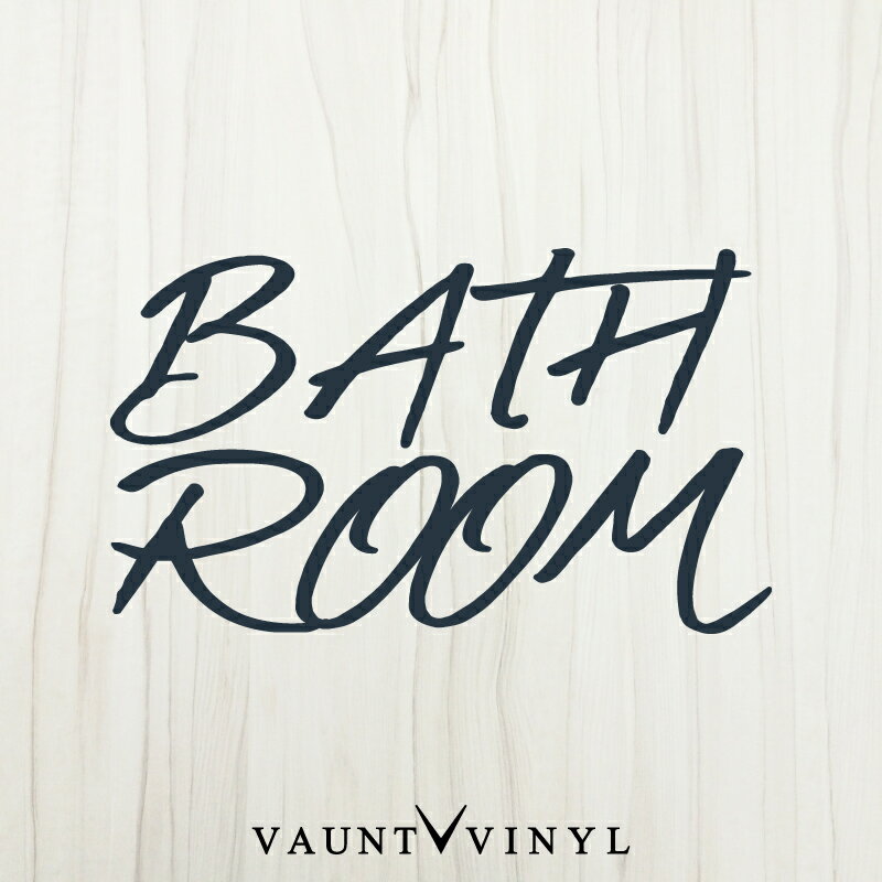 BATHROOM バスルーム ウォールステッカー 文字 英語 おしゃれ お洒落 子供部屋 リビング トイレ キッチン 寝室 玄関 浴室 ドア 扉 シール 壁ステッカー 壁シール ウォール ステッカー 転写 模様替え