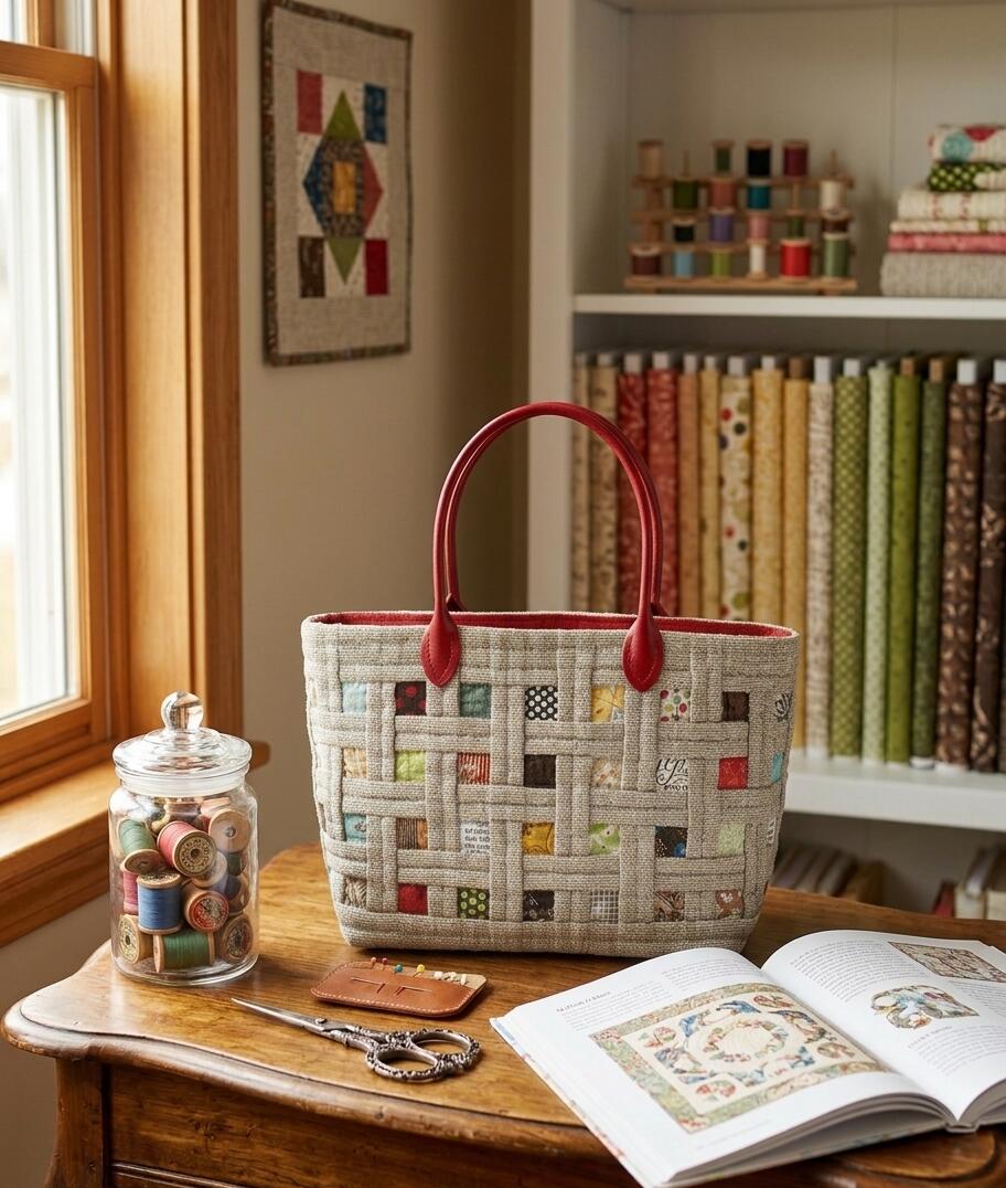 Patchwork Kits - 【柴田明美のパッチワークキット】布サンプラーバッグ
