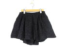 FUNKTIONAL 総レース キュロット ショートパンツ ショーパン ギャザー 0 黒/9 レディース 【中古】【ベクトル 古着】 180827 ベクトル マークスラッシュ
