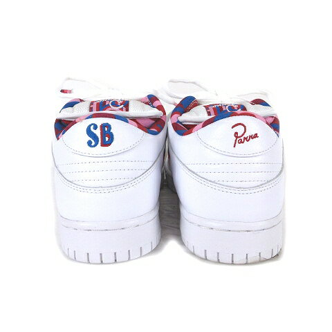 【中古】美品 ナイキ エスビー×パラ NIKE SB×PARRA DUNK LOW OG QS スニーカー ダンクロー 28.5 白 ホワイト CN4504-100 ☆AA★/△L94 メンズ 【ベクトル 古着】 190828 ベクトル　マークスラッシュ