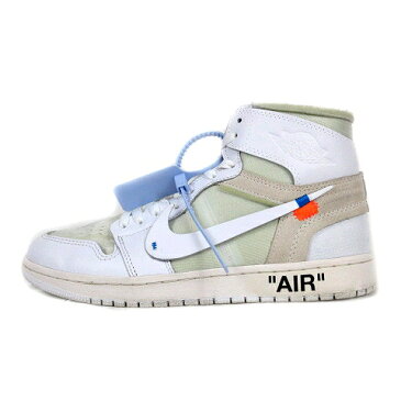 【中古】ナイキ NIKE × オフホワイト OFF-WHITE EU限定 AIR JORDAN 1 RETRO HIGH NRG エア ジョーダン レトロ ハイ スニーカー 28.0 白 ホワイト AQ0818-100/☆J66☆AA★ メンズ 【ベクトル 古着】 200214 ベクトル　マークスラッシュ