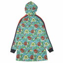 【中古】美品 グッチ GUCCI 花柄 シェリーライン パーカー チュニック ワンピース 長袖 膝丈 ハーフ ジャージー ニット ウール フローラル 493496 X9G88 サイズXS 青 ブルー マルチカラー レディース/3/▲P29/◎ME2 【ベクトル 古着】 240214