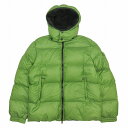 【中古】モンクレール MONCLER バジーレ BAZILLE ダウン ジャケットブルゾン アウター ナイロン フーデッド ロゴ ワッペン 41311/50/68959 Z4HJ046 サイズ1 緑 グリーン メンズ/1/ 【ベクトル 古着】 240305