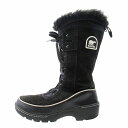 ソレル SOREL TIVOLI HIGH BOOTS ティボリ ハイ ウィンターブーツ ウォータープルーフ 裏ボア シューズ 靴 24.0 黒 ブラック/レディース/♪3  240328