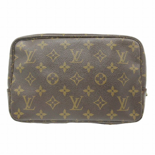 【中古】美品 80s 1987年 ルイヴィトン LOUIS VUITTON ヴィンテージ トゥルーストワレット23 モノグラム ポーチ トラベルポーチ マルチポーチ セカンドバッグ 鞄 M47524 vintage オールド アーカイブ 茶 ブラウン レディース メンズ/10/●J05 【ベクトル 古着】 240501