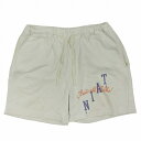 【中古】タインダブルプッシュ TAIN DOUBLE PUSH SWEAT SHORTS プリント スウェット ショーツ ショート パンツ ボトムス コットン ...
