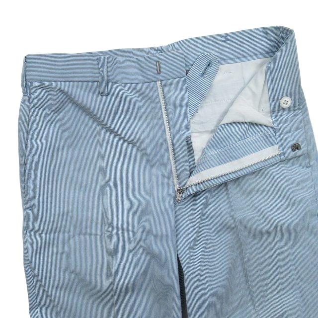 【中古】ヴィンテージ Vintage Kent by van jacket ケント ヴァンヂャケット ストライプ柄 スラックス パンツ センタープレス コットン ボトムス サイズ70 サックスブルー 青 メンズ /♪9 【ベクトル 古着】 241004