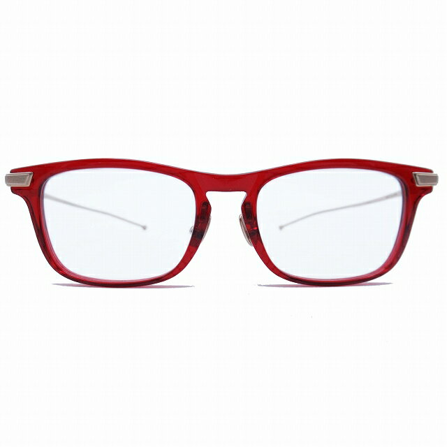 【中古】美品 ミスタージェントルマン × ウェイ MR.GENTLEMAN × wei Wave 伊達めがね 眼鏡 サングラス アイウェア 赤縁 レッド ゴールド/レディース 【ベクトル 古着】 241015
