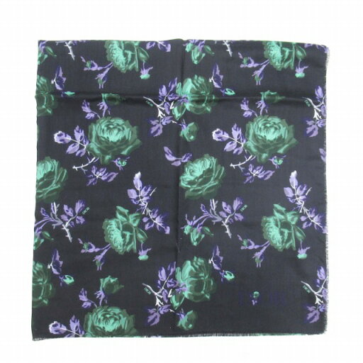 【中古】極美品 22aw ディオールオム DIOR HOMME JARDIN ジャルダン 花柄 大判 ストール ウールシルク ショール マフラー ロゴ フラワー 総柄 黒 ブラック 24E0001A0719/☆M24/メンズ レディース/YM1 【ベクトル 古着】 250121 【中古】極美品 22aw ディオールオム DIOR HOMME JARDIN ジャルダン 花柄 大判 ストール ウールシルク ショール マフラー ロゴ フラワー 総柄 黒 ブラック 24E0001A0719/☆M24/メンズ レディース/YM1 【ベクトル 古着】 250121