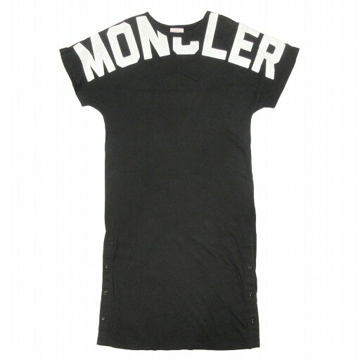 【中古】20SS モンクレール MONCLER ABITO アーチロゴ プリント ワンピース チュニック カットソー 反袖 コットン 膝丈 ミモレ丈 F10938I70410 サイズM 黒 ブラック レディース/△G08 【ベクトル 古着】 250129 【中古】20SS モンクレール MONCLER ABITO アーチロゴ プリント ワンピース チュニック カットソー 反袖 コットン 膝丈 ミモレ丈 F10938I70410 サイズM 黒 ブラック レディース/△G08 【ベクトル 古着】 250129