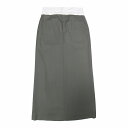 【中古】未使用品 23aw イロット IIROT Wrap waist Skirt ラップウエスト ロングスカート 深スリット セミタイトシルエット 38 GREY/グレー 023-023-WS11/■Y16/レディース 【ベクトル 古着】 250208
