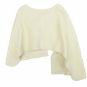 【中古】美品 23aw イロット IIROT ウールフランネル ケープ アシンメトリーデザイン ポンチョ アウター F クリーム 023-023-WC25/■Z08/レディース 【ベクトル 古着】 250212