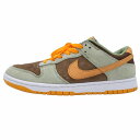 【中古】美品 ナイキ NIKE DUNK LOW SE DUSTY OLIVE/PRO GOLD DH5360-300 スニーカー ダンク ロー シーズナルエデ...