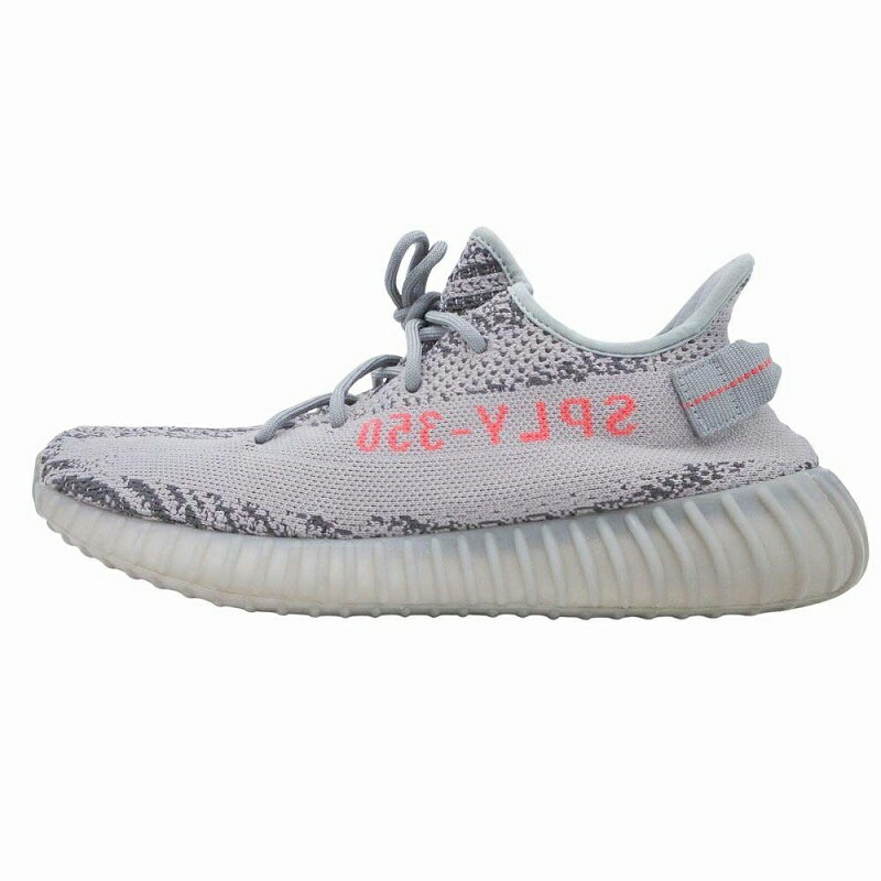 【中古】美品 2017年 アディダスオリジナルス adidas originals YEEZY BOOST 350 V2 BELUGA 2.0 イージーブースト ベルーガ スニーカー シューズ KANYE WEST カニエ・ウェスト AH2203 サイズ28.5cm US10.5 ソリッドグレー メンズ/☆M23 【ベクトル 古着】 250801
