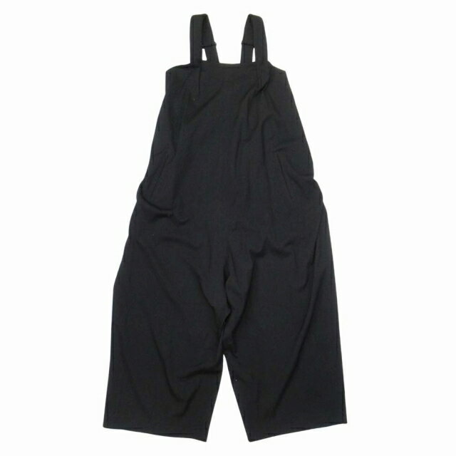 【中古】美品 23aw ワイズ ヨウジヤマモト Y's Yohji Yamamoto ツナギ オールインワン サロペット オーバーシルエット 2 黒 ブラック YJ-D01-105/△Q06/レディース 【ベクトル 古着】 251109