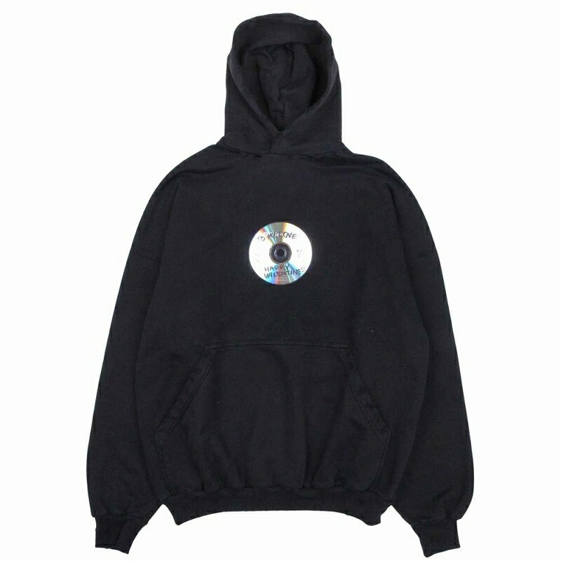 【中古】未使用品 24ss バレンシアガ BALENCIAGA VALENTINE CD HOODIE バレンタインCD フーディー パーカー スウェット プル...