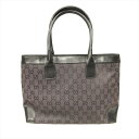 【中古】グッチ GUCCI GGキャンバス レザー ハンド トート バッグ 鞄 ロゴ 総柄 オールド ビンテージ ヴィンテージ 紫 パープル 黒 ブラック レディース メンズ※ 【ベクトル 古着】 240416