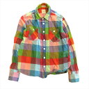 【中古】サンカ Sanca ブロックチェック シャツ カットソー BOYサイズ マルチカラー レディース メンズ 【ベクトル 古着】 240504(4)