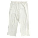 【中古】11ss ハート イッセイミヤケ HaaT ISSEY MIYAKE ストレッチ ポリ クロップド イージー パンツ 4 大きいサイズ 白 ホワイト レディース 【ベクトル 古着】 240702(4)