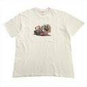 【中古】21aw シュプリーム SUPREME Clash Tee クラッシュ Tシャツ カットソー ロゴ プリント USA製 XL 白 ホワイト メンズ 【ベクトル 古着】 240911(4)