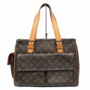 【中古】ルイヴィトン LOUIS VUITTON モノグラム ミュルティプリ・シテ トート ハンド バッグ 廃盤 オールド ヴィンテージ ビンテージ アーカイブ...