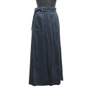 【中古】90's ドリスヴァンノッテン vintage DRIES VAN NOTEN ラップ ロング スカート 巻きスカート ベルト 36 90年代 オールド ビンテージ アーカイブ 紺 ネイビー レディース 【ベクトル 古着】 241126