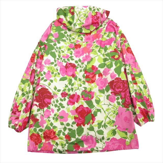 【中古】美品 21ss グッチ × ケンスコット GUCCI × Ken Scott プルオーバー パーカー ジャケット ブルゾン アノラック コート バラ 花柄 フラワー オーバーサイズ S マルチカラー レディース メンズ 【ベクトル 古着】 241201