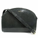 【中古】アーペーセー A.P.C. ハーフムーン レザー ショルダー バッグ ロゴ ダークグリーン系 レディース メンズ ユニセックス 【ベクトル 古着】 24...