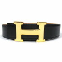 【中古】未使用品 エルメス vintage HERMES Hバックル リバーシブル ベルト ボックスカーフ トゴ レザー コンスタンス ゴールド金具 デッドスト...