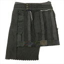 【中古】03ss アンダーカバー UNDERCOVER SCAB 瘡蓋 パッチワーク スカート ミニ ツギハギ レイヤード アシンメトリー 00's オールド ...