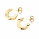 【中古】新品仕上げ済 新同 極美品 ティファニー TIFFANY & CO. K18YG ナイフエッジ ツイスト フープ ピアス アクセサリー ジュエリー イエ...