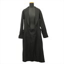【中古】15aw コムデギャルソン COMME des GARCONS ポリ縮絨 フロントオープン ワンピース ドレス カットソー プルオーバーコート 製品染め...