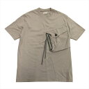 【中古】24ss タム Tamme ミリタリーポケット Tシャツ MILITARY POCKET T-SHIRT カットソー アシンメトリー サイズ1 グレー メンズ 【ベクトル 古着】 250415