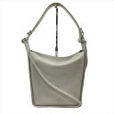 【中古】バレンシアガ BALENCIAGA ノースサウス 2way ショルダー バッグ ハンド トート レザー ロゴ グレー メンズ レディース 【ベクトル 古...