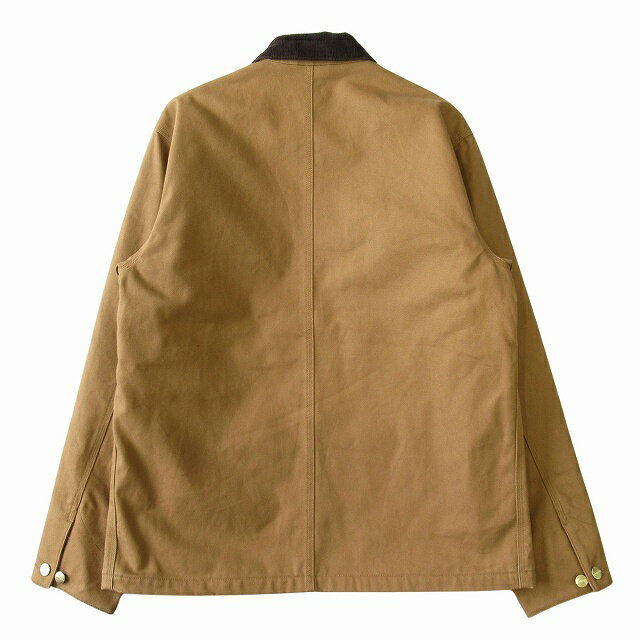 【中古】美品 カーハート carhartt WIP "MICHIGAN COAT" ミシガン コート ジャケット ブルゾン カバーオール ストライプブランケット I015261 サイズL 茶 ブラウン メンズ 【ベクトル 古着】 250623