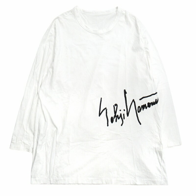 ヨウジヤマモトプールオム アシンメトリーカットソー ロンT シャツ コットン綿 楽天市場】yohji yamamoto(柄アシンメトリー)(Tシャツ