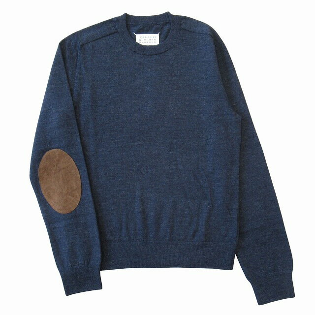 【中古】未使用品 25AW メゾンマルジェラ 1 10 Maison Margiela 1 10 エルボーパッチ ウール セーター ニット カットソー 長袖 ス...