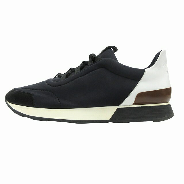 【中古】美品 エルメス HERMES "Miles" マイルス スニーカー シューズ 靴 トワル・テクニック シェーヴ..