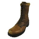 【中古】ナンバーナイン NUMBER (N)INE 2008AW ポーランド期 復刻モデル コンバットブーツ ミリタリーブーツ ARMY BOOTS アーミーブーツ レースアップ サイドジップ サイズ8 ブラウン メンズ ▲B10 【ベクトル 古着】 240322